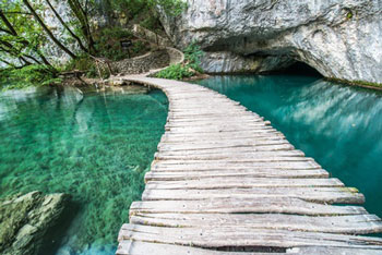 Brücke im Nationalpark Plitvice